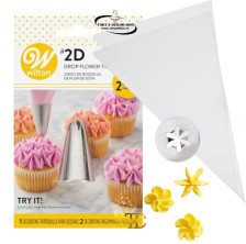 Nastavak Za Šlag Veliki - 2D + 2 Kese Za Šlag (SET Wilton)
